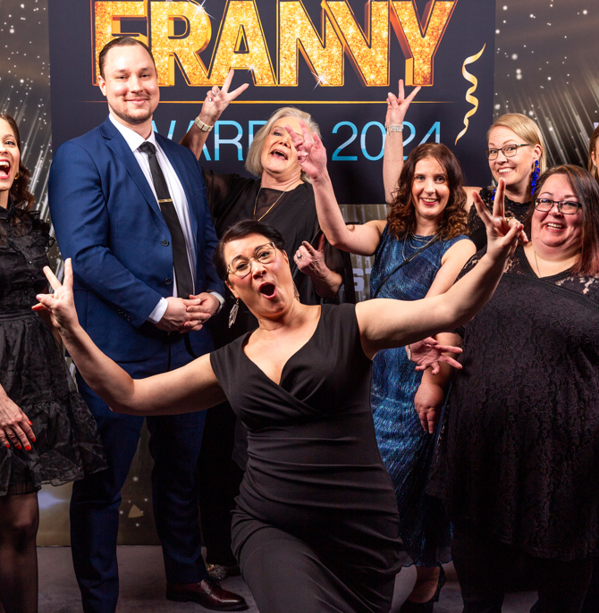 Franny Awards 2024 Kuvausseinä Iso 49